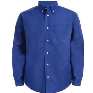 CHAPS Big Boys Blue Oxford Long Sleeve Size 16